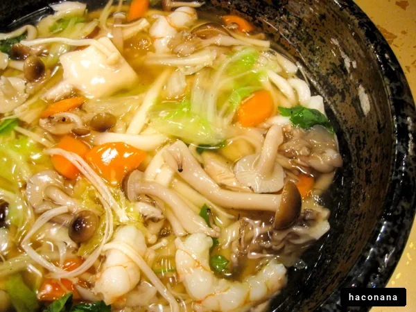 海鮮と野菜のスープ