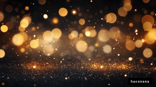 輝く光と粒子の背景