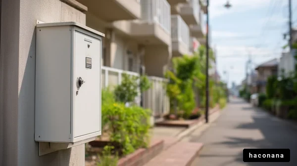 郵便受けと静かな街