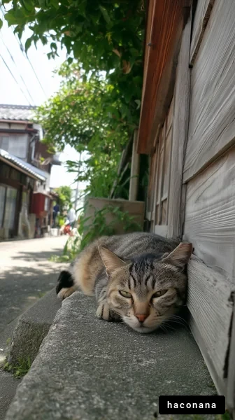 猫と静かな街並み