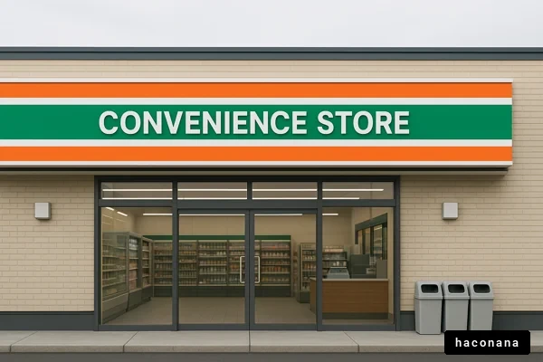 コンビニエンスストアの外観