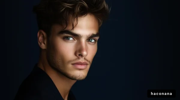 スタイリッシュな若者の肖像
