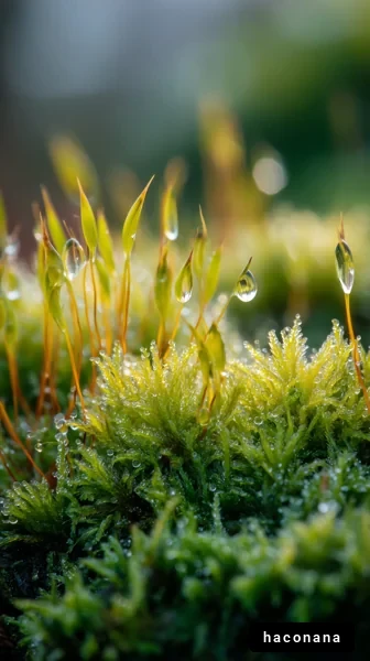 瑞々しい苔の緑