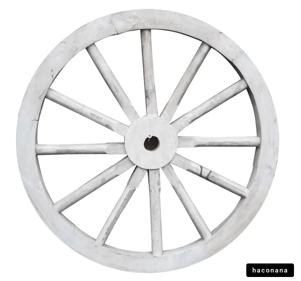 古い木製の車輪