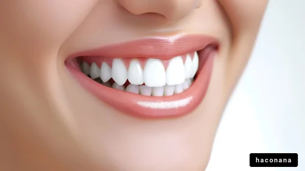 笑顔の美しい口元