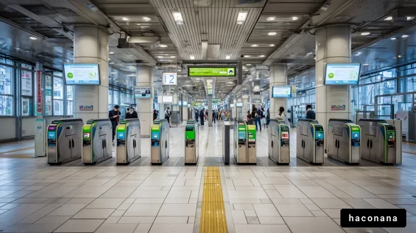 近未来的な駅の風景