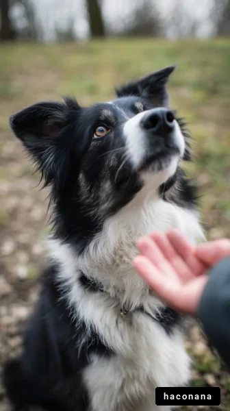 犬と飼い主のふれあい