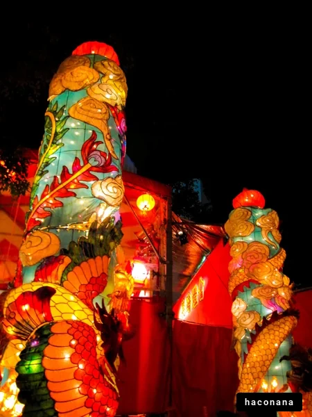 色とりどりのランタン