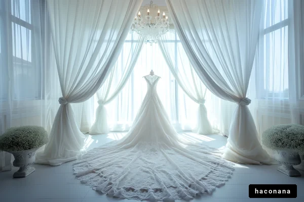 美しいウェディングドレス