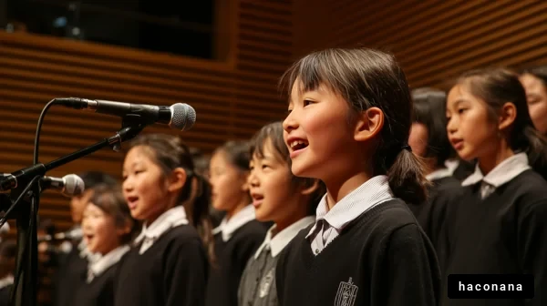 子供たちの合唱ステージ