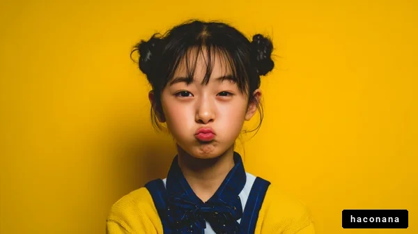 楽しい表情の女の子