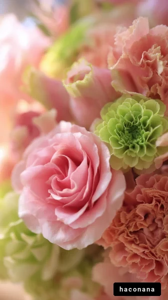 華やかな花束の美しさ