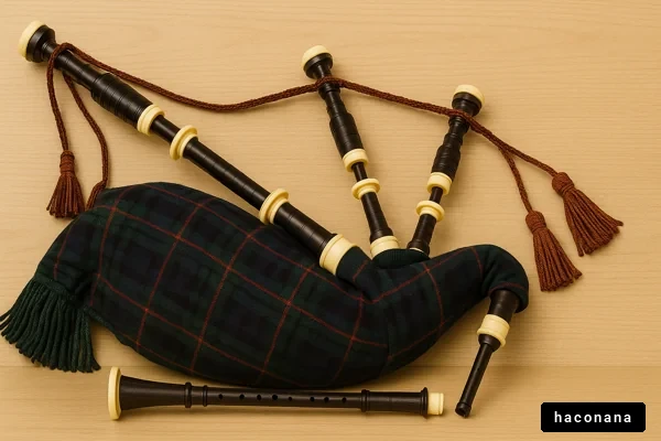 バグパイプと楽器の配列