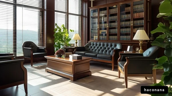 落ち着いた офис空間