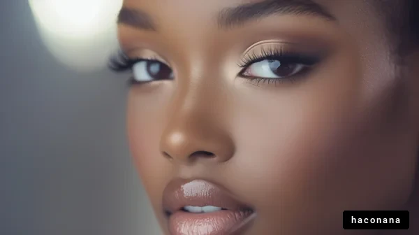 魅力的な女性のアップ