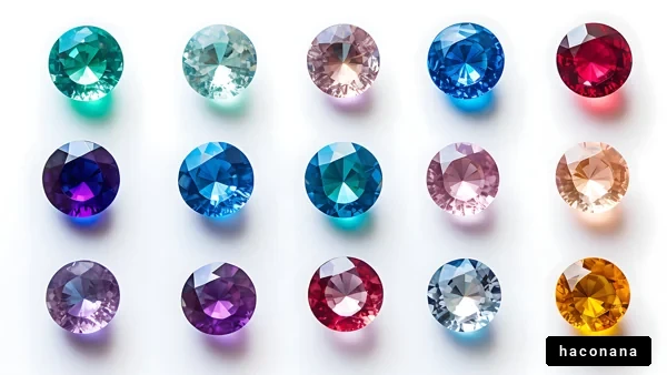 カラフルな宝石の集合