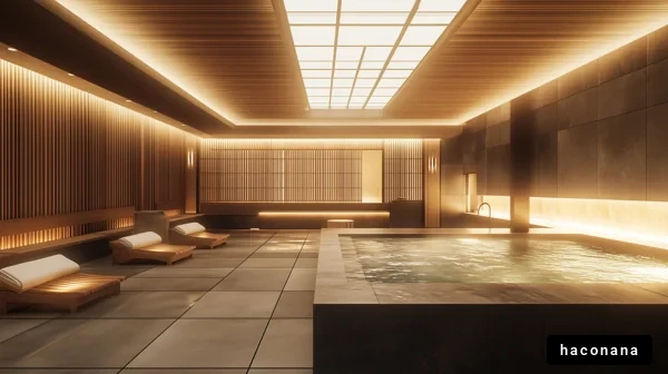 リラックスできるスパの空間