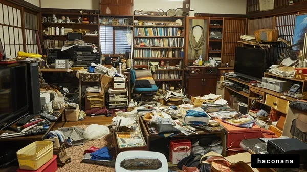 整頓されていない部屋