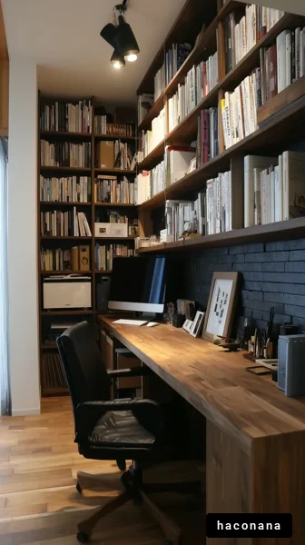 シンプルな書斎の風景