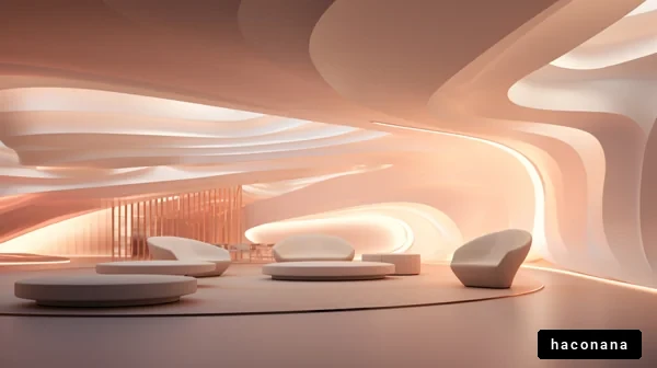 未来的な室内デザイン