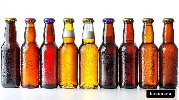 多様なビンのビール