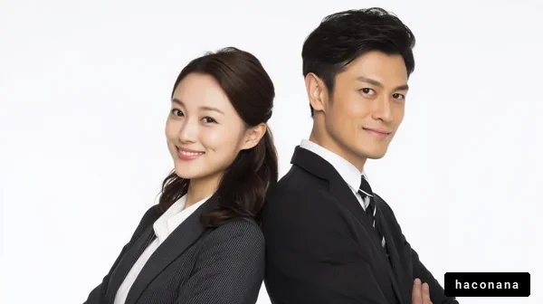 ビジネスパートナーのポーズ