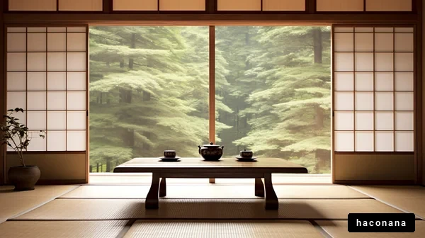 和室の風景と自然