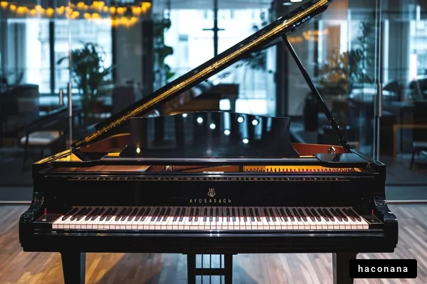 モダンなグランドピアノのある部屋