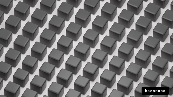 黒い立方体のパターン