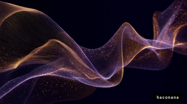 波のような光の流れ