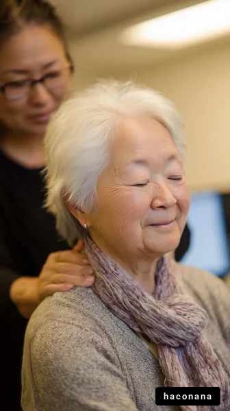 高齢者を癒すシーン