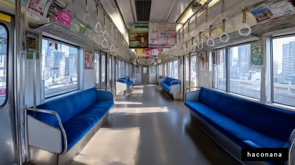 空いている電車の車両