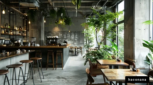モダンなカフェのインテリア