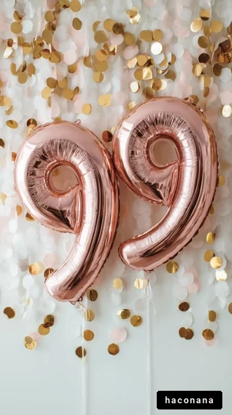 華やかな99のバルーン