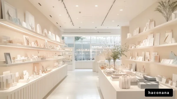 洗練されたショップの風景