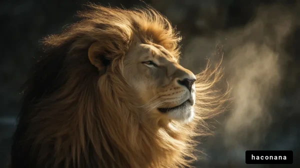 雄大なライオンの横顔