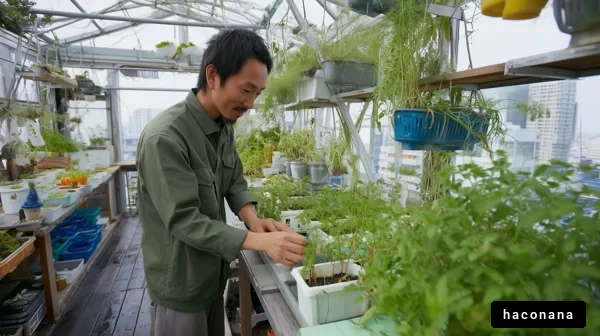 屋上の植物栽培を楽しむ