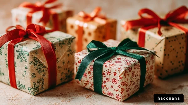 色とりどりのギフトボックス