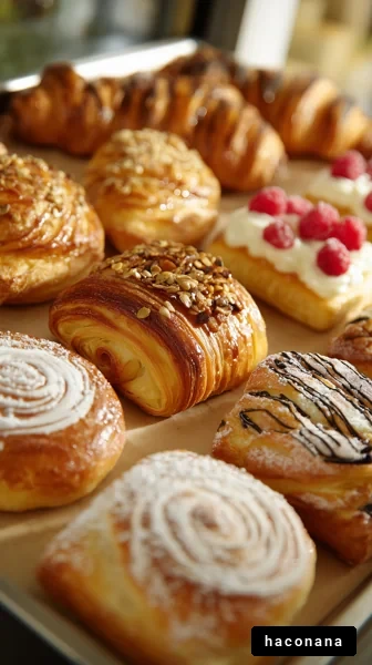 おいしいペストリーの盛り合わせ