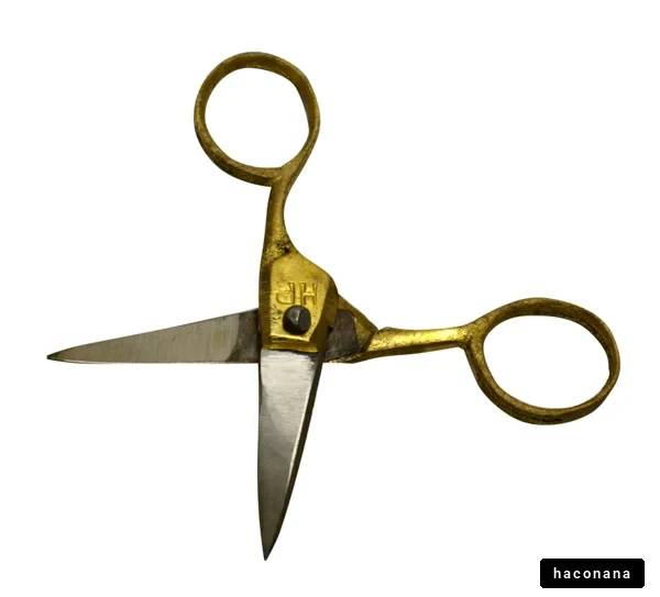 金色のはさみ