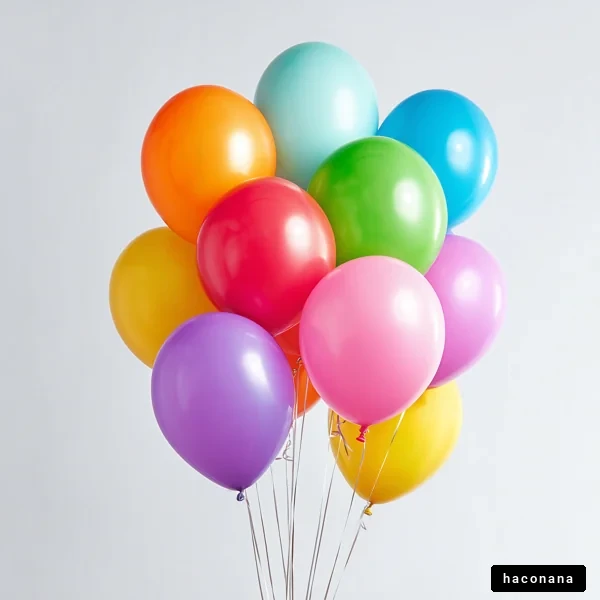 カラフルなバルーンの束
