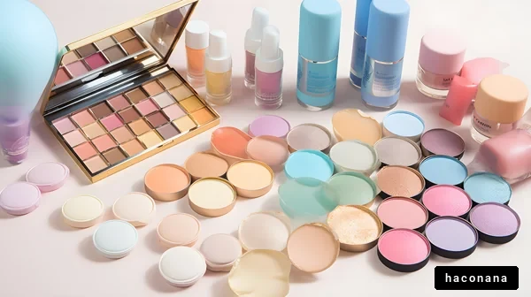 美容アイテムのコレクション