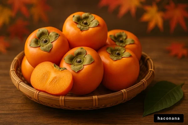 美味しい柿の盛り付け