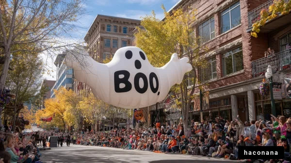 ハロウィンのパレード風景