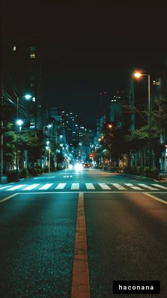 夜の街並みの風景