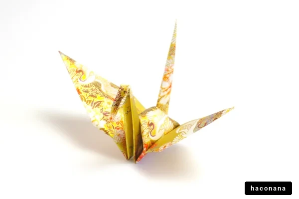 美しい折り鶴のアート