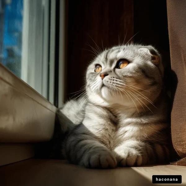 窓際に佇む猫の姿