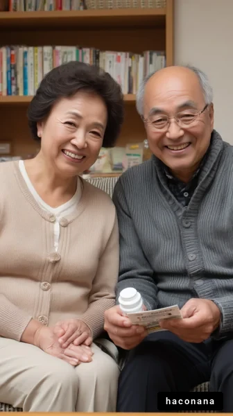 笑顔の高齢夫婦の生活