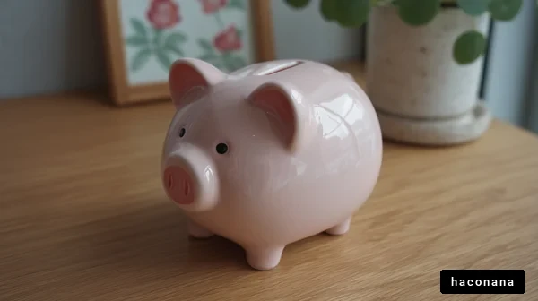 かわいい豚の貯金箱