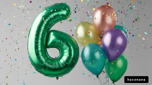 華やかな誕生日の飾り